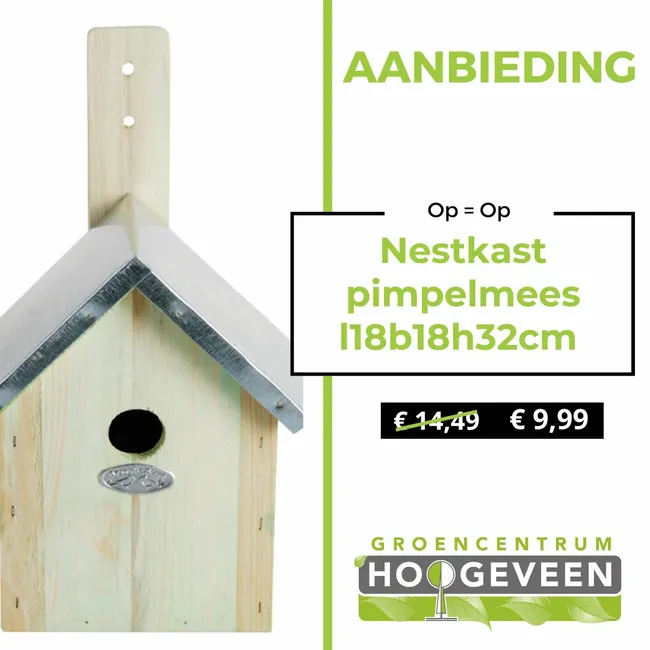 Nestkast voor pimpelmees